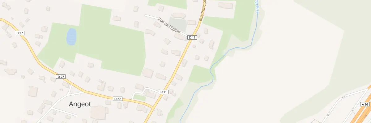 Plan du 33 Rue Principale à Angeot