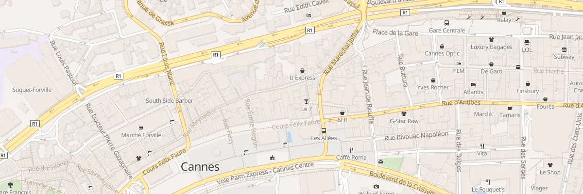 Plan du 7 Rue Meynadier à Cannes