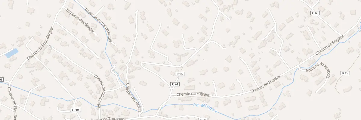 Plan du 17 Che du Colombier au Rouret