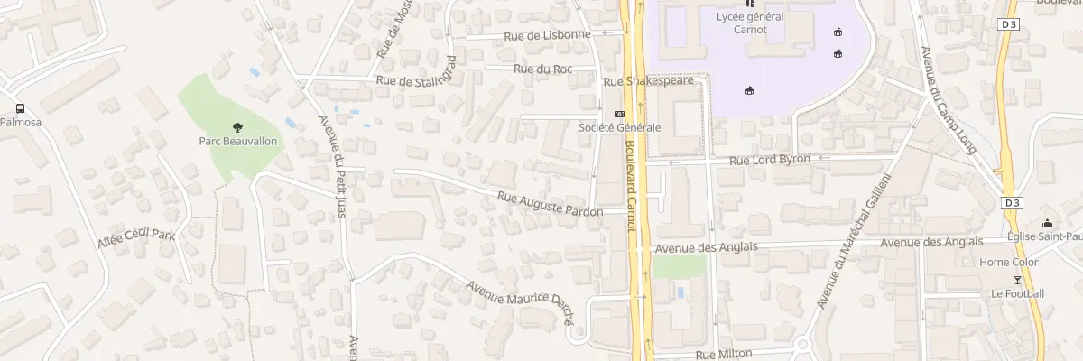 Plan du 8 Rue Auguste Pardon à Cannes