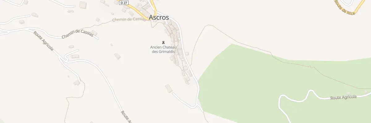 Plan du 5200 Village à Ascros