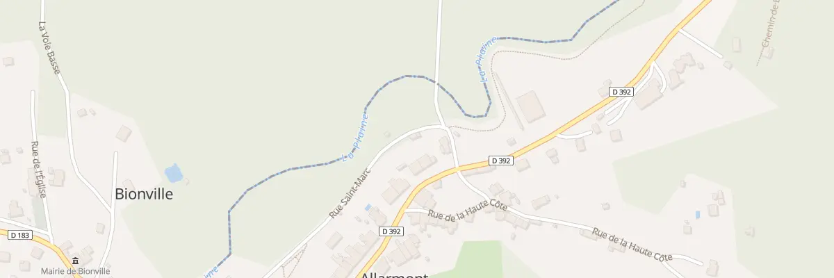 Plan du 7 Rte de Saint Marc à Allarmont