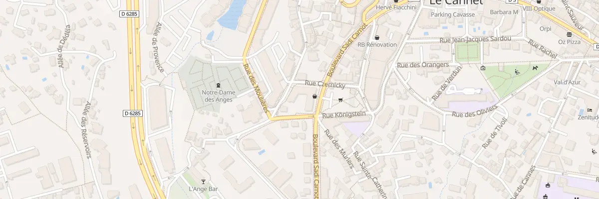 Plan du 1 Rue Czernicky au Cannet