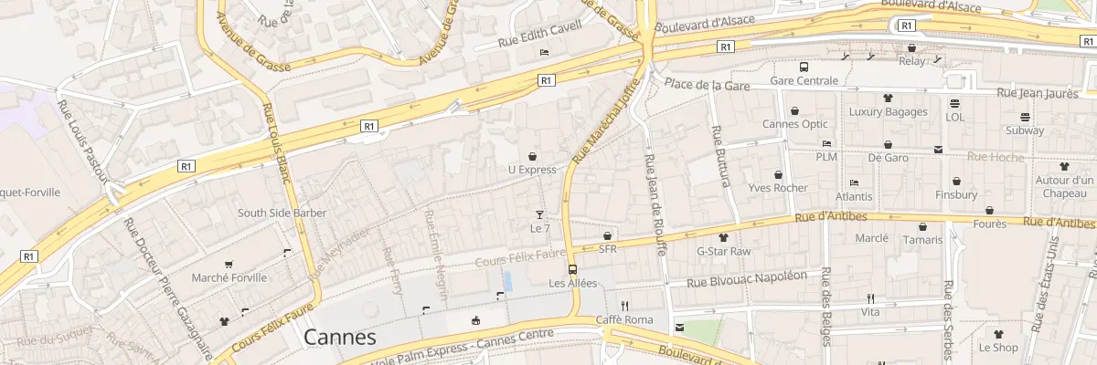 Plan du 3 Rue Meynadier à Cannes