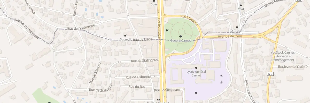 Plan du 111 Bd Carnot à Cannes