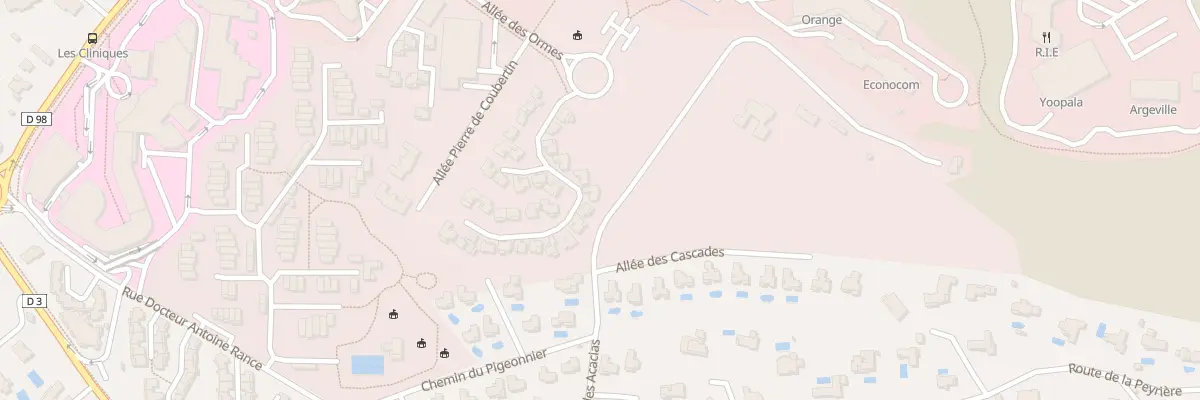 Plan du 344K All des Ormes à Mougins
