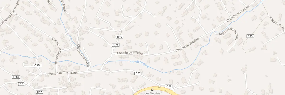 Plan du 3 Che de Frayere au Rouret