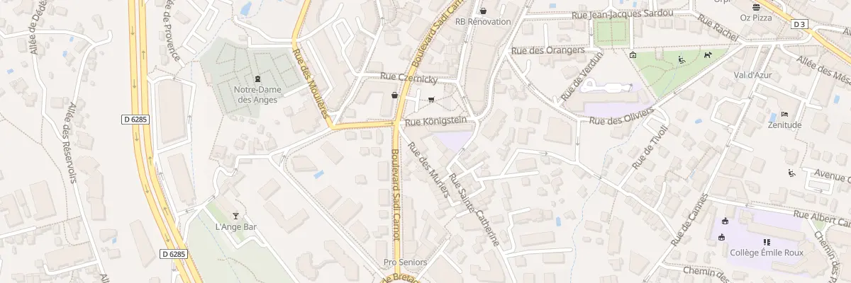 Plan du 29 Rue Konigstein au Cannet