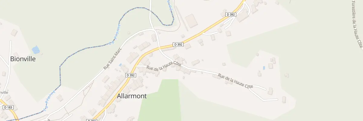Plan du 7 Rue de la Haute Côte à Allarmont