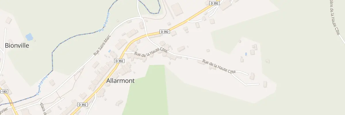 Plan du 22 Rue de la Haute Côte à Allarmont