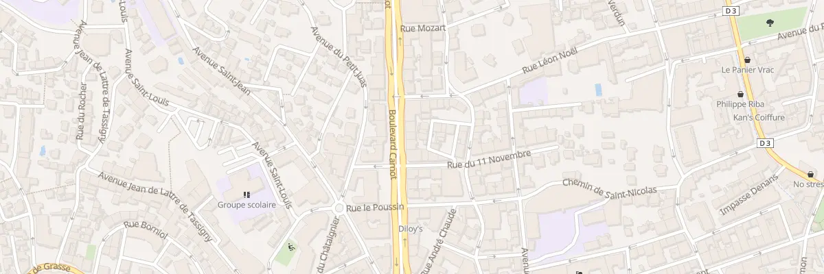 Plan du 32 Bd Carnot à Cannes