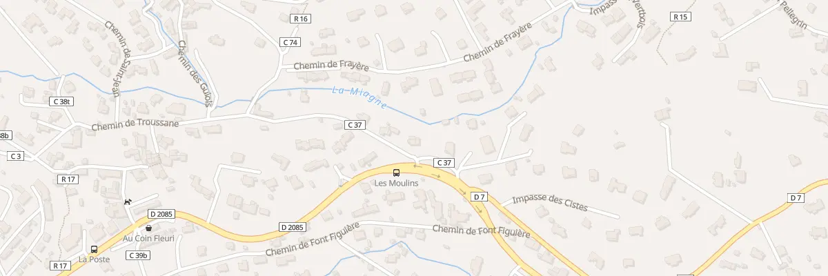 Plan du 18 Pas des Moulins au Rouret
