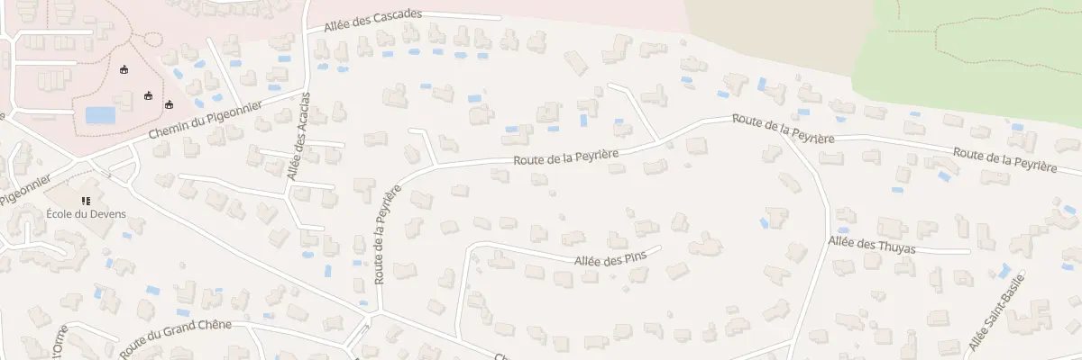 Plan du 276 Rte de la Peyrière à Mougins
