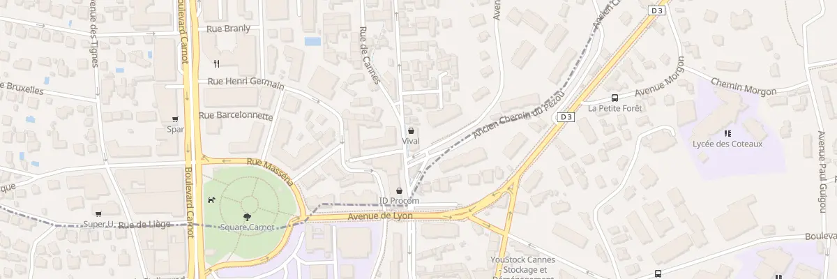 Plan du 97 Rue de Cannes au Cannet