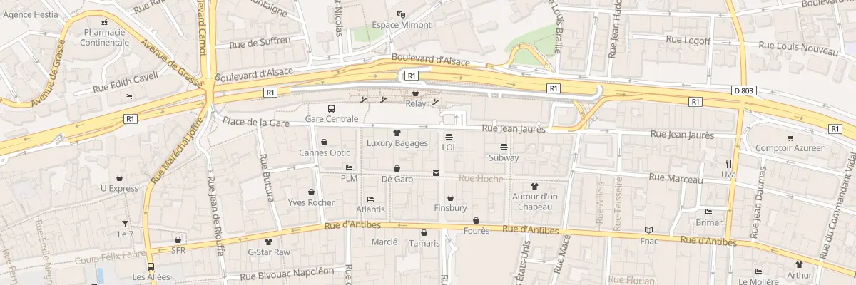 Plan du 14 Rue Jean Jaurès à Cannes