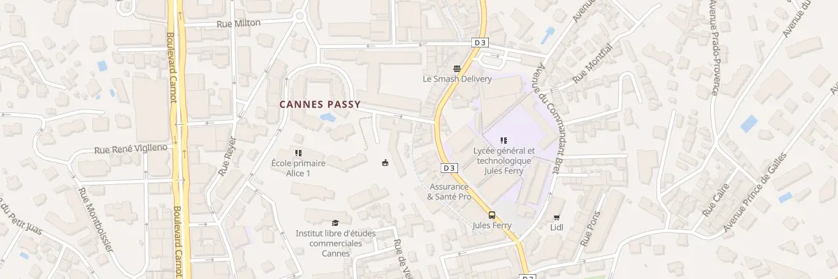 Plan du 123 Bd de la République à Cannes
