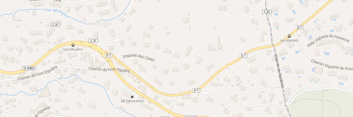 Plan du 13 Rte de Roquefort Les Pins au Rouret