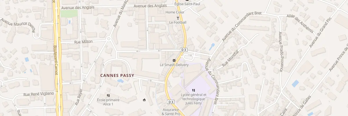 Plan du 145 Bd de la République à Cannes