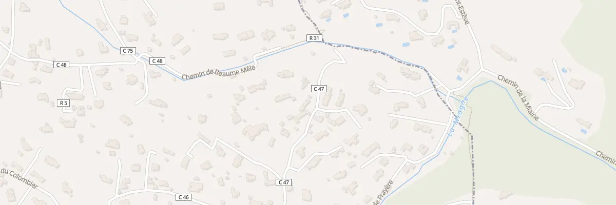 Plan du 65 Che des Bourges au Rouret