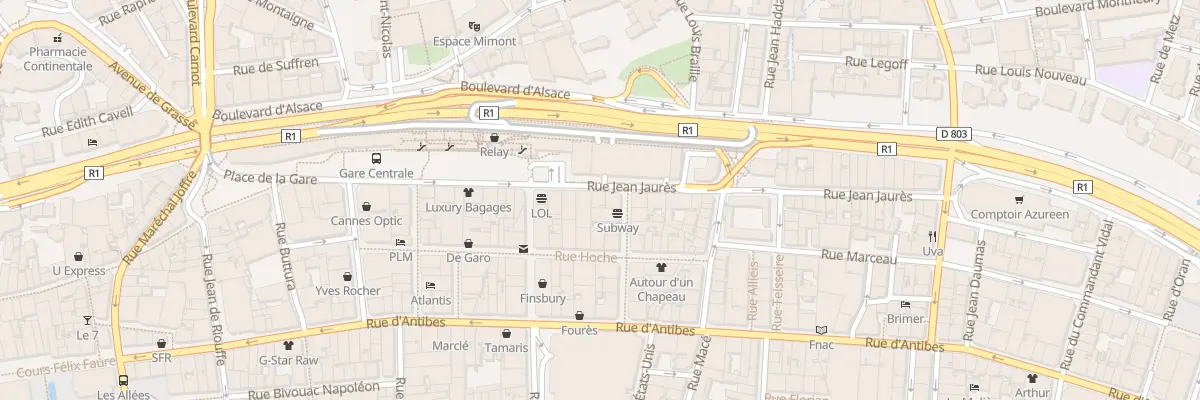 Plan du 26 Rue Jean Jaurès à Cannes