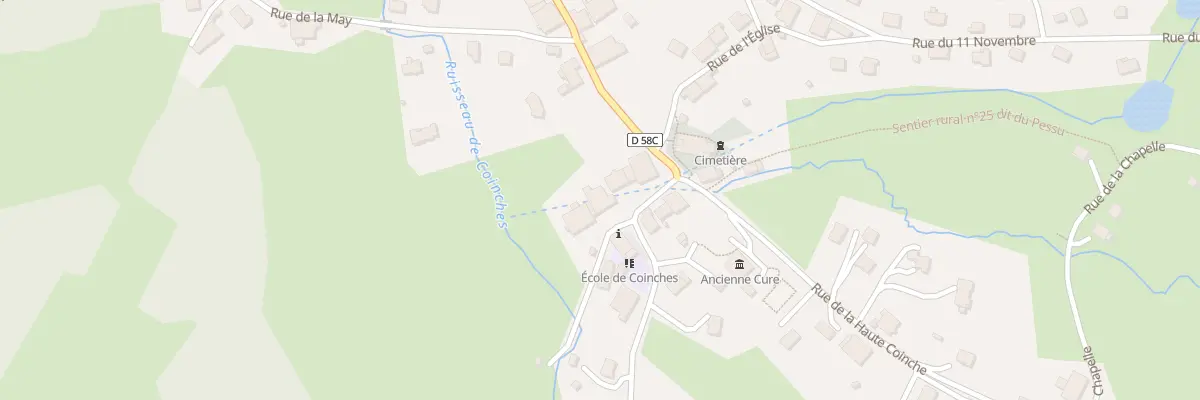 Plan du 60 Rue de la Mairie à Coinches