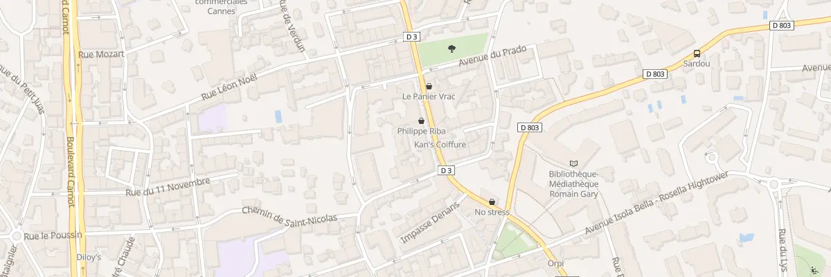 Plan du 75 Bd de la République à Cannes