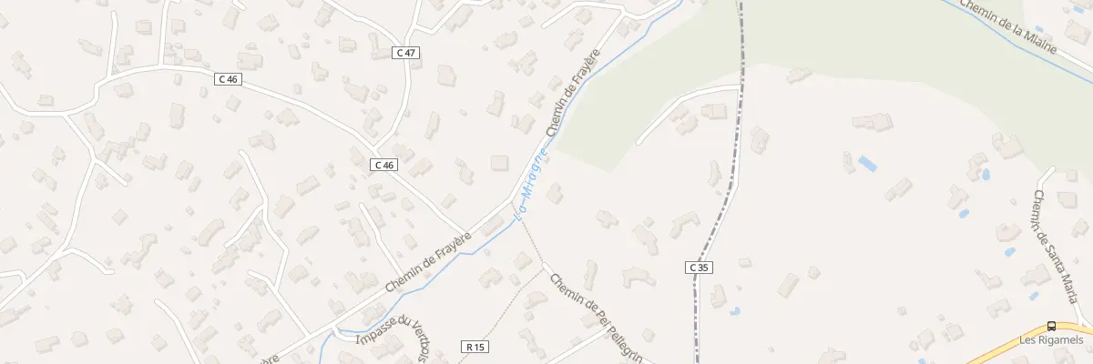 Plan du 28 Che de Frayere au Rouret