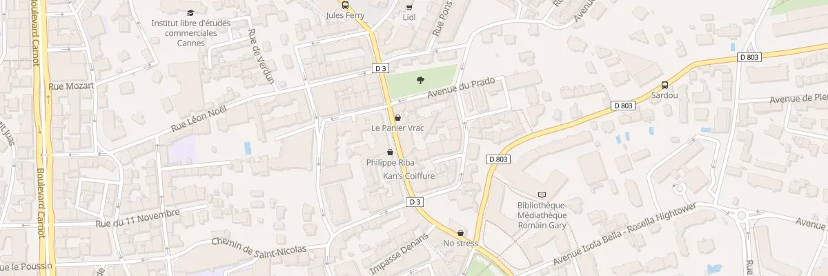 Plan du 62 Bd de la République au Cannet