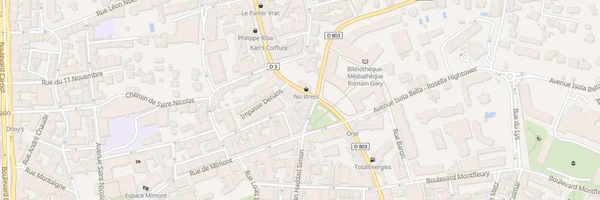 Plan du 61 Bd de la République à Cannes