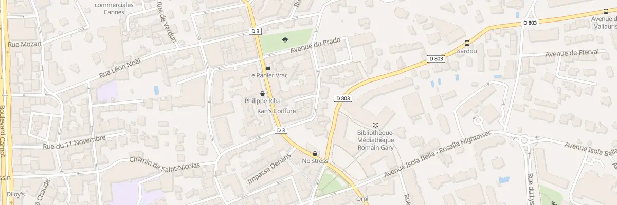 Plan du 11 Rue Marcellin Berthelot à Cannes