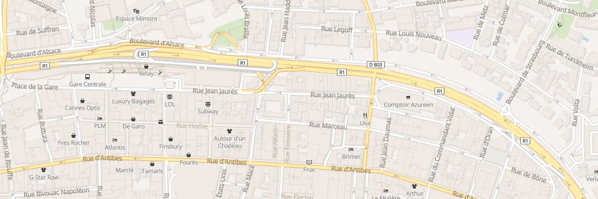 Plan du 40 Rue Jean Jaurès à Cannes