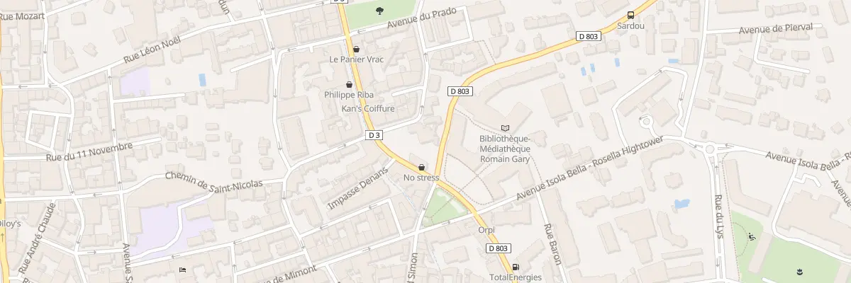 Plan du 42 Bd de la République à Cannes