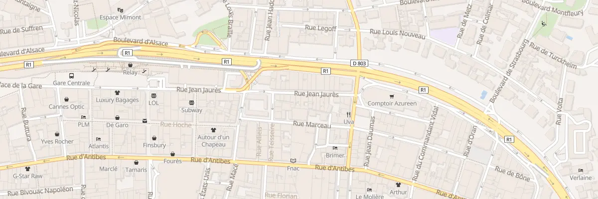 Plan du 46 Rue Jean Jaurès à Cannes