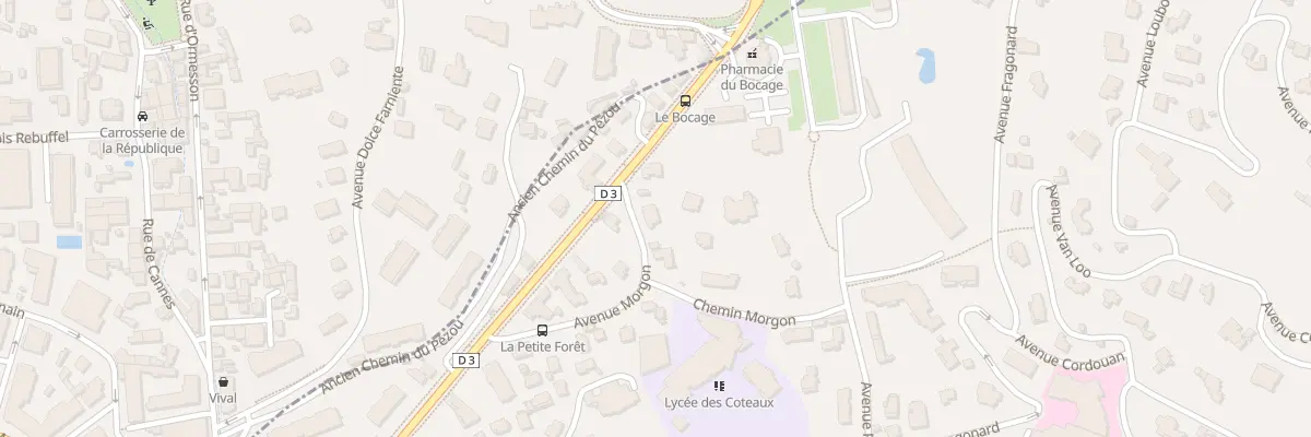 Plan du 18 Av Morgon à Cannes