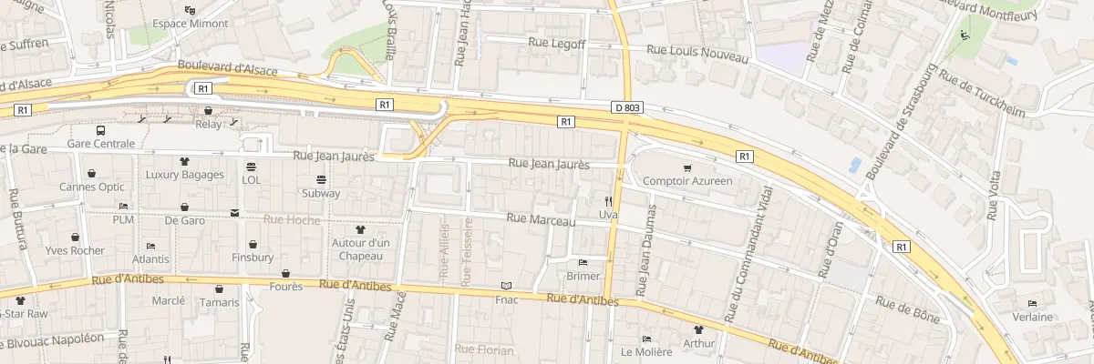 Plan du 52 Rue Jean Jaurès à Cannes