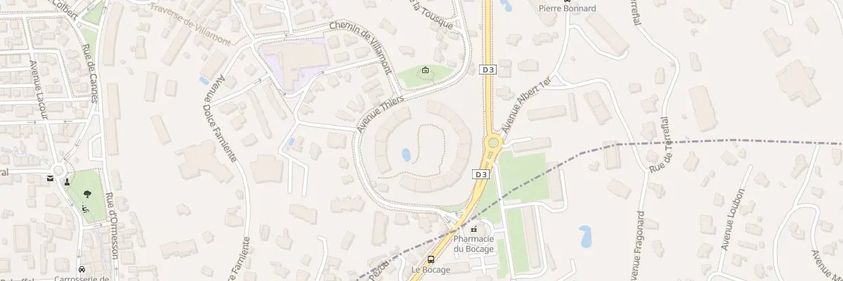 Plan du 18 Av d’Olivetum au Cannet