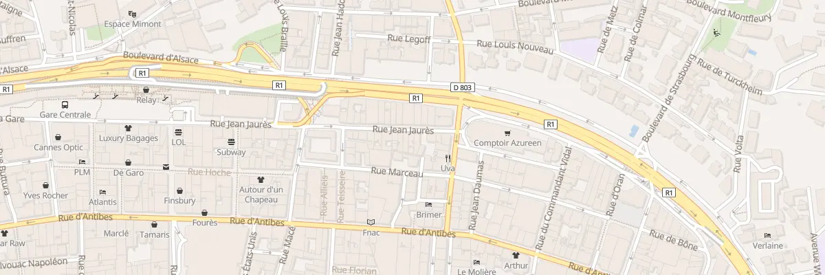 Plan du 56 Rue Jean Jaurès à Cannes