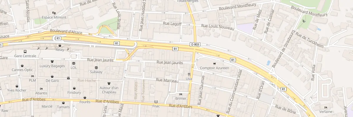 Plan du 29 Rue Jean Jaurès à Cannes
