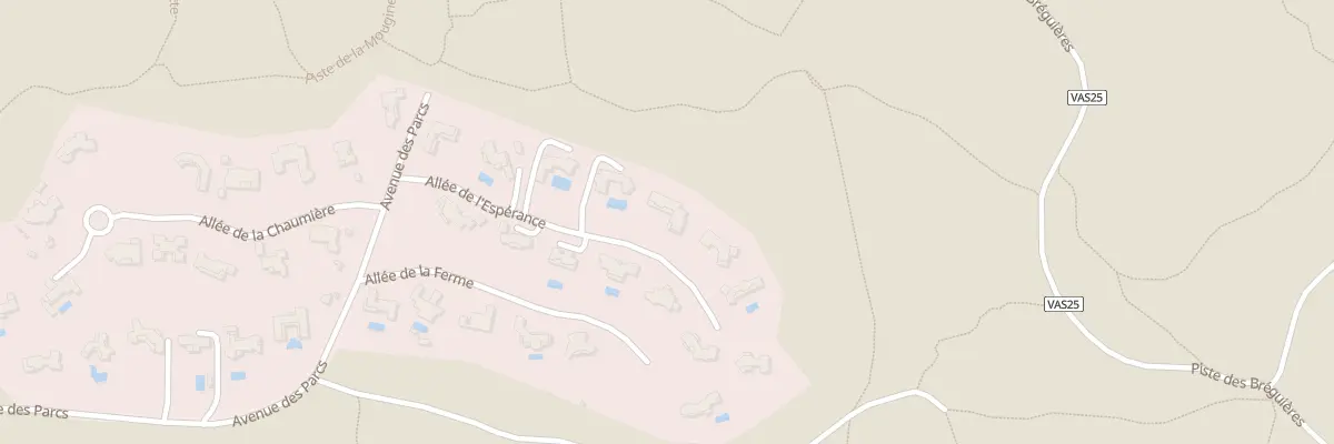Plan du 225 All de l’Espérance à Mougins