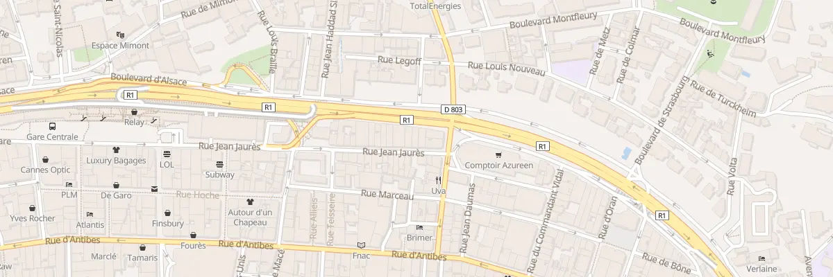 Plan du 31 Rue Jean Jaurès à Cannes