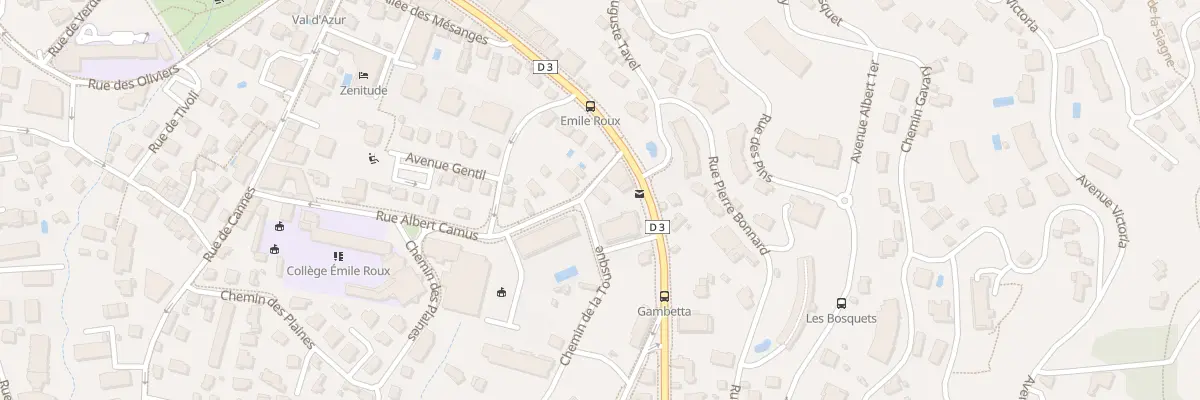 Plan du 12 Rue Doc Emile Roux au Cannet