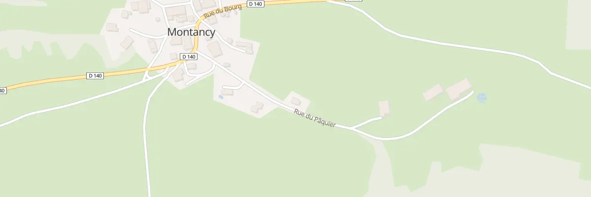 Plan du 4 Rue du Paquier à Montancy