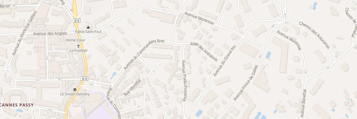 Plan du 25 Av Prado Provence à Cannes