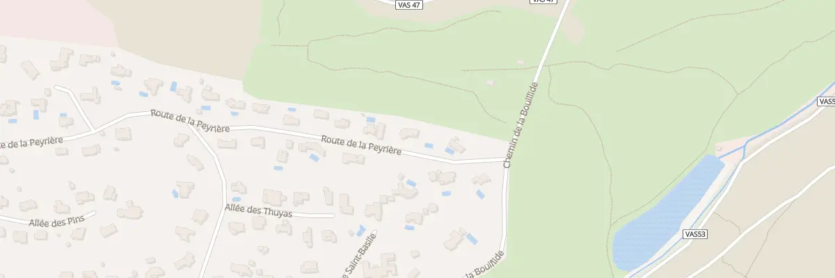Plan du 793 Rte de la Peyrière à Mougins