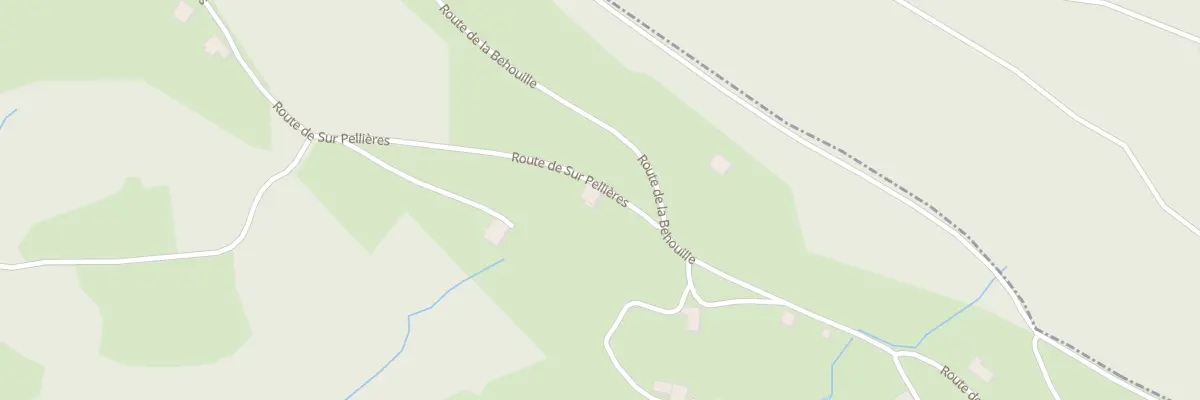 Plan du 55 Rte de sur Pellières à Mandray