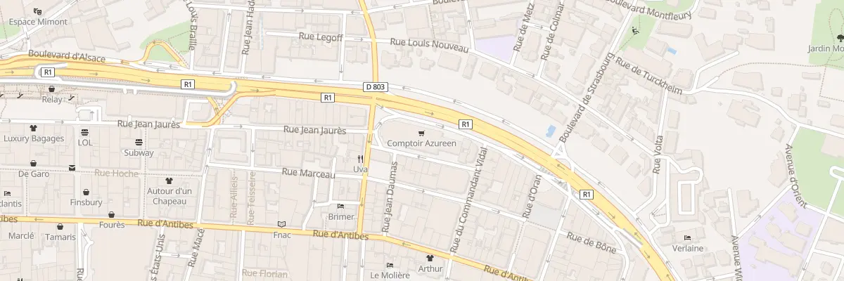 Plan du 16 Bd de la République à Cannes