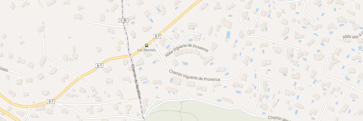 Plan du 6727 Les Martels à Roquefort-les-Pins