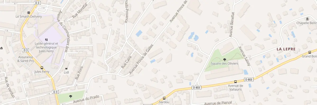 Plan du 36 Av Prince de Galles à Cannes