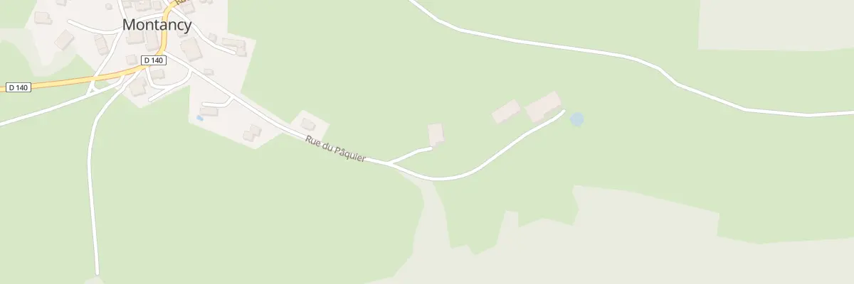 Plan du 25 Champs sur le Jourey à Montancy