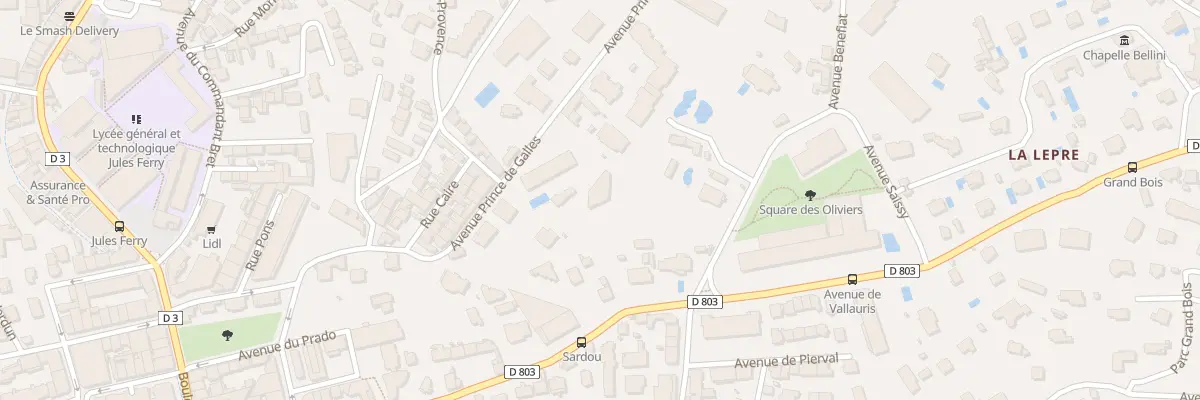 Plan du 34 Av Prince de Galles à Cannes